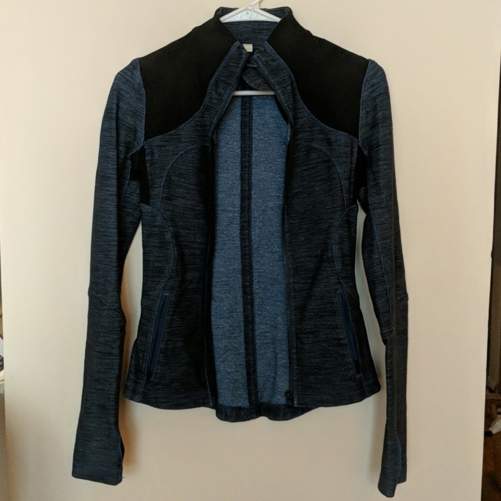 Lululemon forme jacket slub denim